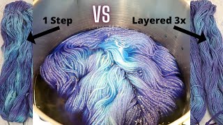 Dyepot Weekly #331- Breaking Food Coloring on Yarn in 3 Layers vs 1 (Breaking Purple Food Coloring!)