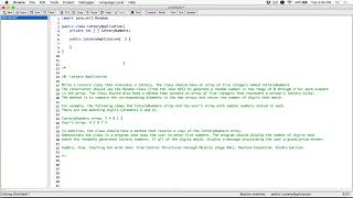 7.10. (Part 1) Lottery Application - Java