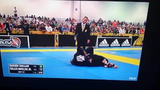 Tullio 1st match IBJJF World Masters 2016 flograpplingview