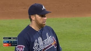 ATL@MIA: Harang allows two runs over 6 2/3 innings