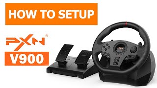 How To Setup PXN V900 Steering Wheel for PC - Tutorial