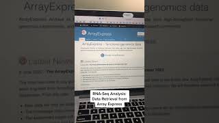 RNA Seq Analysis: Data Retrieval from Array Express