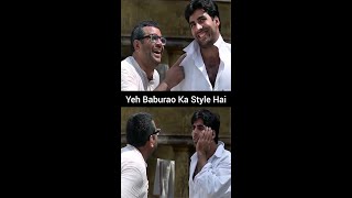 Yeh Baburao Ka Style Hai👋🏻😎😂 #PareshRawal #AkshayKumar #HeraPheri #Comedy #Shorts