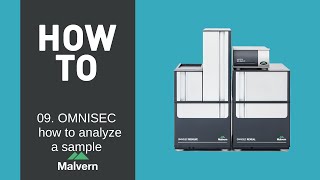 OMNISEC software 09 how to analyze a sample