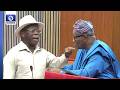 Heated Exchange Between Oshiomhole, Akpabio Disrupts Senate Plenary