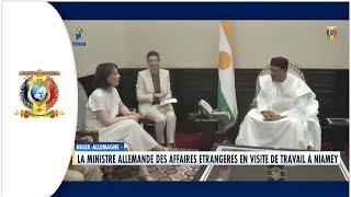 NIGER/ ALLEMAGNE - La Ministre Allemande des Affaires Étrangères en visite de travail à Niamey