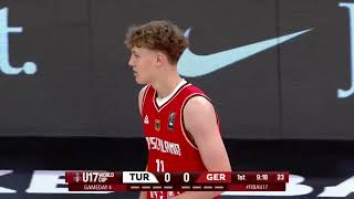 FABIAN KAYSER(BORN:2009)U17 WORLD CUP HIGHLIGHTS.TEAM:PADERBORN BASKETS 91(GER).