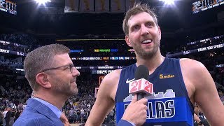 Dirk Nowitzki's FINAL Postgame Interview - Mavericks vs Spurs | April 10, 2019 | 2018-19 NBA Season