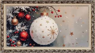 Christmas TV art | Festive 4K Holiday Display for TV | Christmas ornaments TV wallpaper | 2 hours