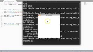 Moving Ball (Python - tkiner) - Python