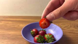 Organic Strawberries POV Mukbang ASMR *🍓*