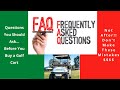 What Questions Should I Ask When Buying a Golf Car