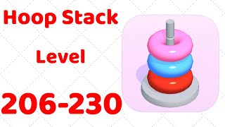 Hoop Stack Level 206-230 Gameplay Walkthrough