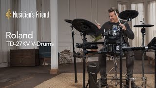 Roland TD-27KV V-Drums Electronic Drum Kit Demo with Thomas Lang - All Playing, No Talking