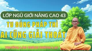 Tu Đúng Pháp Thì Ai Cũng Giải Thoát - Lớp Ngũ Giới Nâng Cao 43 - Trưởng Lão Thích Thông Lạc.