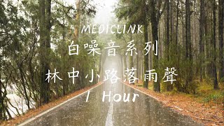 大自然中的山林迷霧道路.磅礡大雨.雨落在雨傘聲｜享受舒適雨聲｜睡眠治療｜放鬆助眠入睡｜學習｜正能量｜rain｜sleeping｜studying｜1Hour【MEDICLINK美特博霖-白噪音系列】