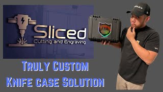 Truly Custom Knife Case Solutions: Sliced Cutting and Engraving Custom Knife Case Inserts!