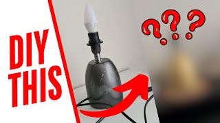 DIY TABLE LAMP // Home Decorating for Less //  part 1