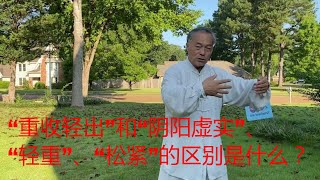 “重收轻出”和“阴阳虚实”、“轻重”、“松紧”的区别是什么？中国传统武术太极、形意、八卦三大内家拳之首的太极的魅力