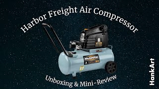 How to remove an air compressor from a box | Harbor Freight McGraw 8-gallon Air Compressor Unboxing