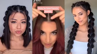 ππ»ββοΈ TOP DIY HAIR TUTORIAL HAIR HACKS & TIPS TikTok Compilation