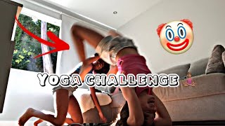 Yoga challenge 🧘🏽‍♀️✨ Deu ruim?! ft. Sofi vlogs 💕