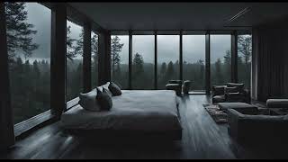 Ethereal Rainfall: A Luxurious Forest Retreat Amidst Intense Downpour