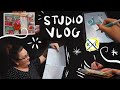 ART STUDIO VLOG  March 2023 - Graphite portrait and Logotype WIP | Kallerhult Creations