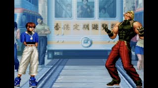 KOF98 ルガールとクリスの試合前のやり取り