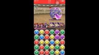 パズドラ　第9回チャレンジダンジョン　レベル6 呂布ソニ　ノーコン