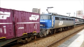 JR貨物 EF200-19号機[吹] 貨物列車2075レ【容赦ない大爆走!!!】