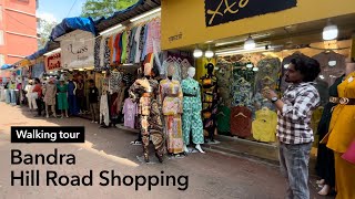 Mumbai Walk, Bandra Hill Road Shopping, Walking Tour Bombay India