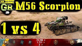 World of Tanks M56 Scorpion Replay - 5 Kills 3.7K DMG(Patch 1.4.1)