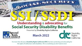 SSI \u0026 SSDI - English