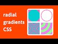 Radial gradients in CSS  | frontend web development tricks