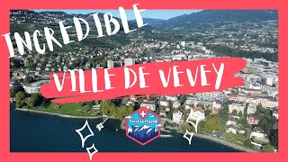 Beautiful place in Switzerland - Ville de Vevey.  Drone images