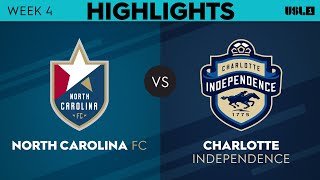 4.8.2023 | North Carolina FC vs. Charlotte Independence - Game Highlights