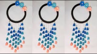 Paper Flower Wall Hanging |  Paper Craft Easy | paper wall hanging craft idea
