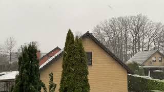 Snowing At last Gutersloh Germany 🇩🇪 ❤️❄️🌨️