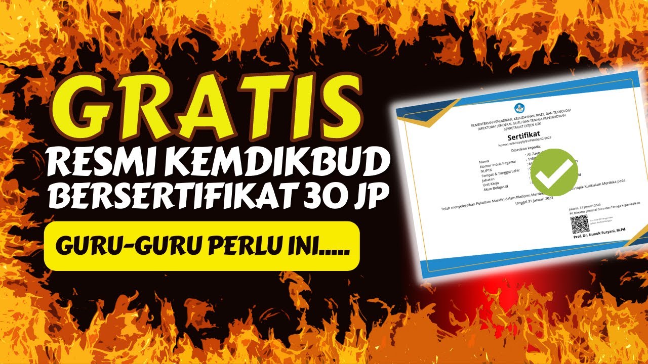 GRATIS Sertifikat 30 JP Untuk Semua Guru Indonesia Dengan Cara Ini ...