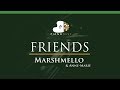 Marshmello & Anne-Marie - FRIENDS - LOWER Key (Piano Karaoke / Sing Along)