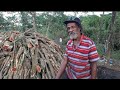 MAN THAT WAS LIVING IN A GOAT PEN GETS  CHRISTMAS GIFTS, MR.FACEY  SHOWS HOW HE MAKES HIS COAL SKIL