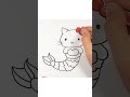 🎀How to Draw Mermaid Hello Kitty - Easy Drawing #easydrawing #drawingtutorial #drawing #draw