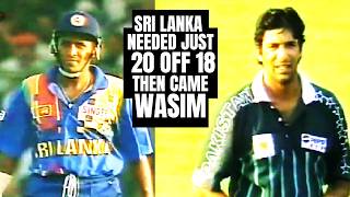 Wasim Akram and Shoaib Akhtar's Masterclass in a Thriller | Best Swing Bowling | Pak vs SL