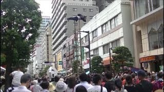 梯子乗り  船橋市民まつり 2017　すごい