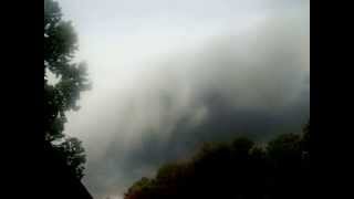 Cool looking shelf cloud moving over Richmond VA 7-15-12