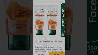 Biotique honey gel face wash unboxing #biotique #shorts #ytshorts