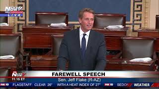 FAREWELL SPEECH: Senator Jeff Flake Says Goodbye On The Senate Floor