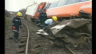 Knockcroghery Derailment - RTÉ News Report from 1997