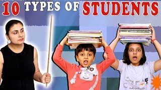 10 TYPES OF STUDENTS | Funny Bloopers | Types of kids during exams | Aayu and Pihu Show